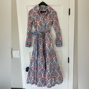 Boden Paisley Shirt Dress